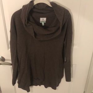 100% cashmere cowl neck sweater
